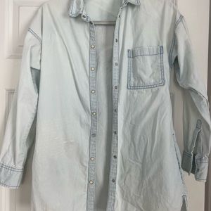 Zara Light Blue Denim Shirt